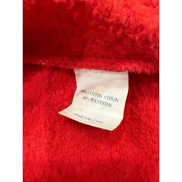 Abercrombie & Fitch Womens Zip Up Hoodie Mediuim Red New York 3/4 Sleeves - Picture 7 of 8